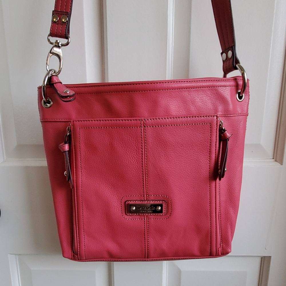 Tignanello Pink Leather Purse